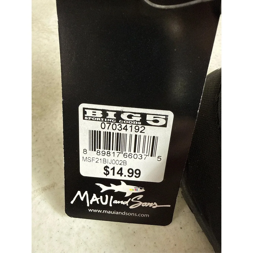 Maui & Sons Tide Kids' Comfortable Fit Water Shoes - Black, Size 10